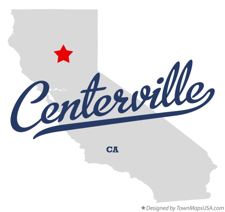 Map of Centerville, Butte County, CA, California