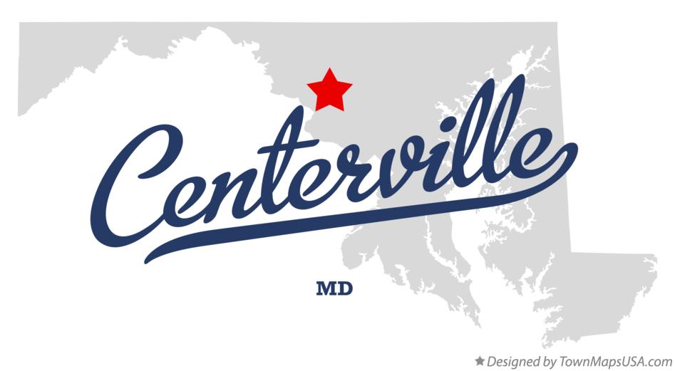 Map of Centerville, MD, Maryland