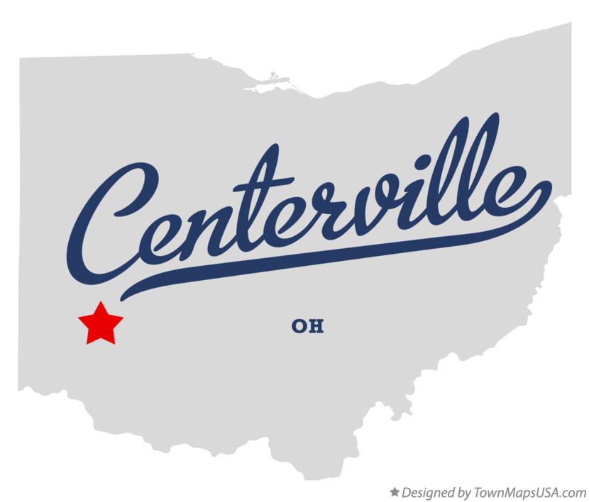 Map of Centerville, Montgomery County, OH, Ohio