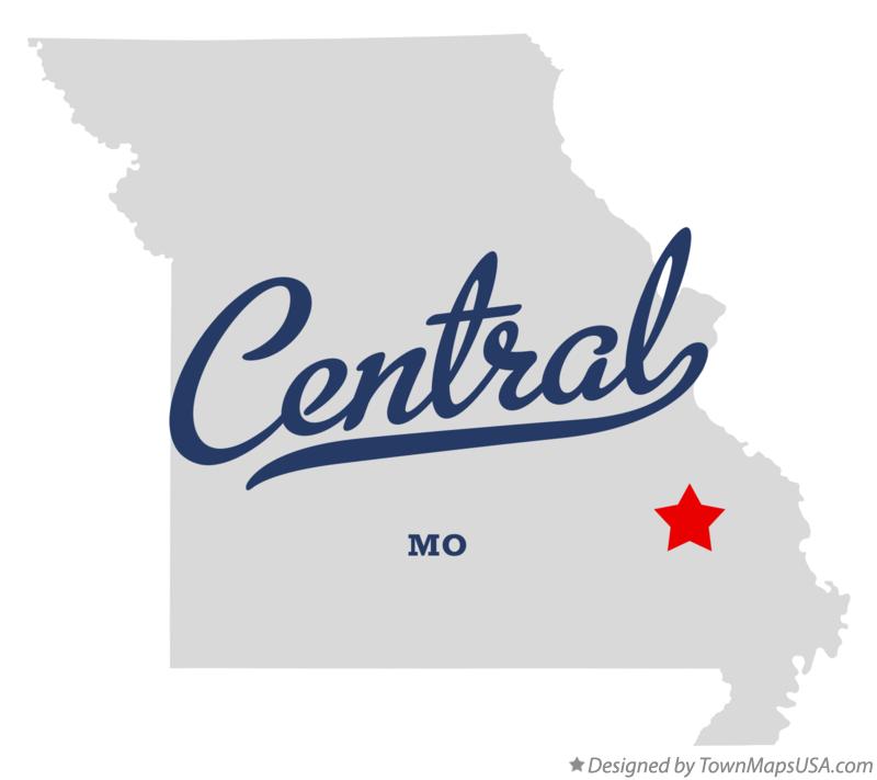 Map of Central, Madison County, MO, Missouri