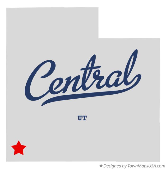 Map of Central, UT, Utah
