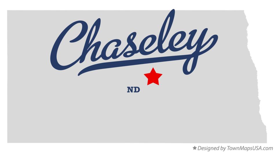 Map of Chaseley, ND, North Dakota