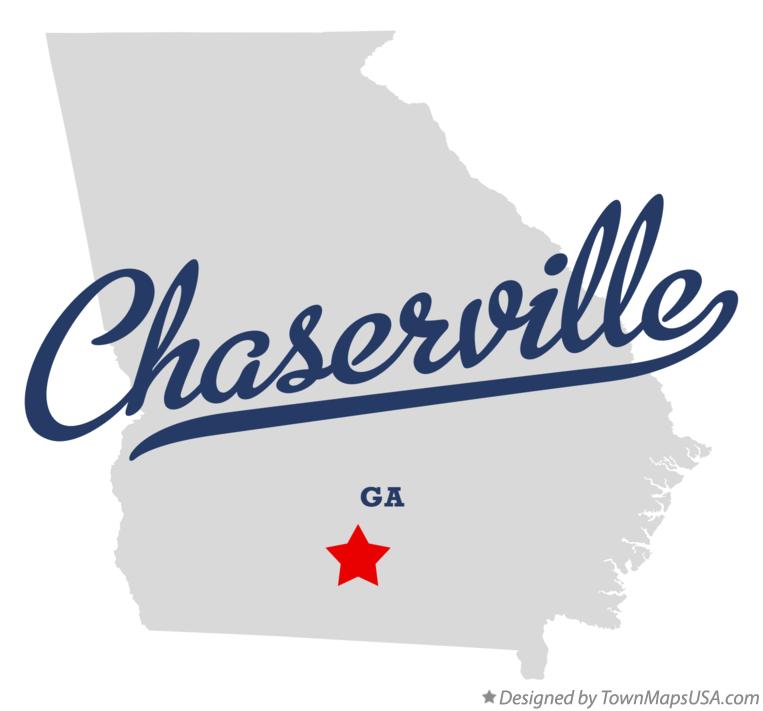 Map of Chaserville, GA,