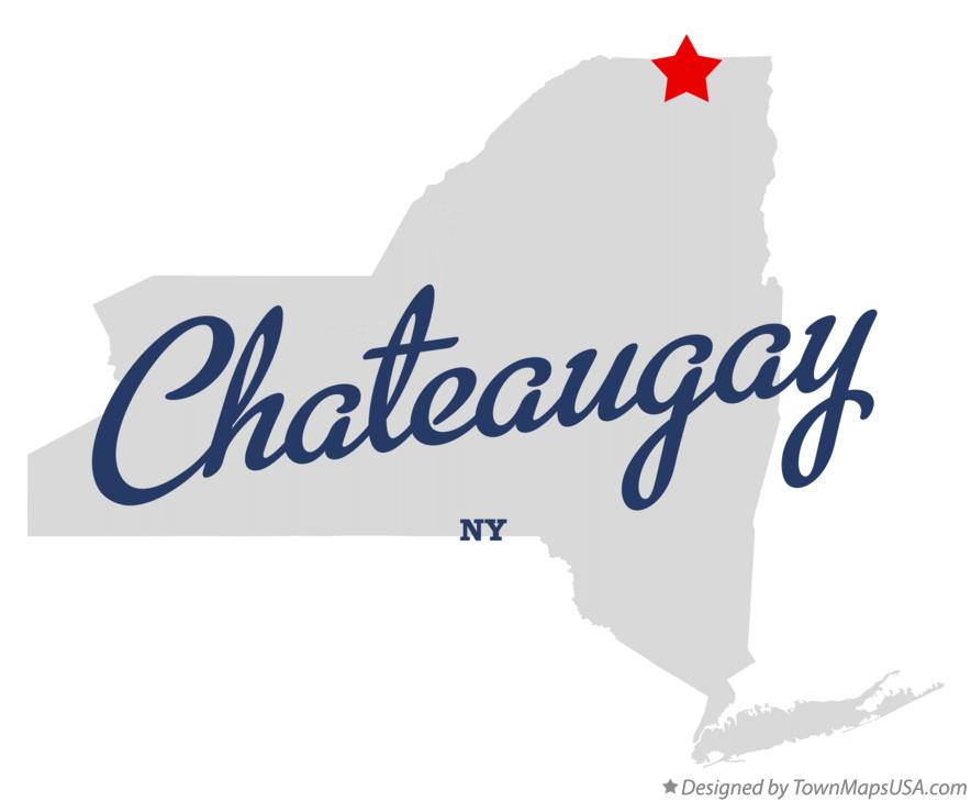 Map of Chateaugay, NY, New York