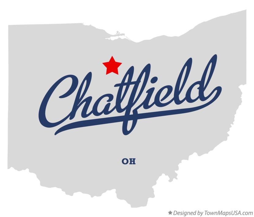 Map of Chatfield, OH, Ohio