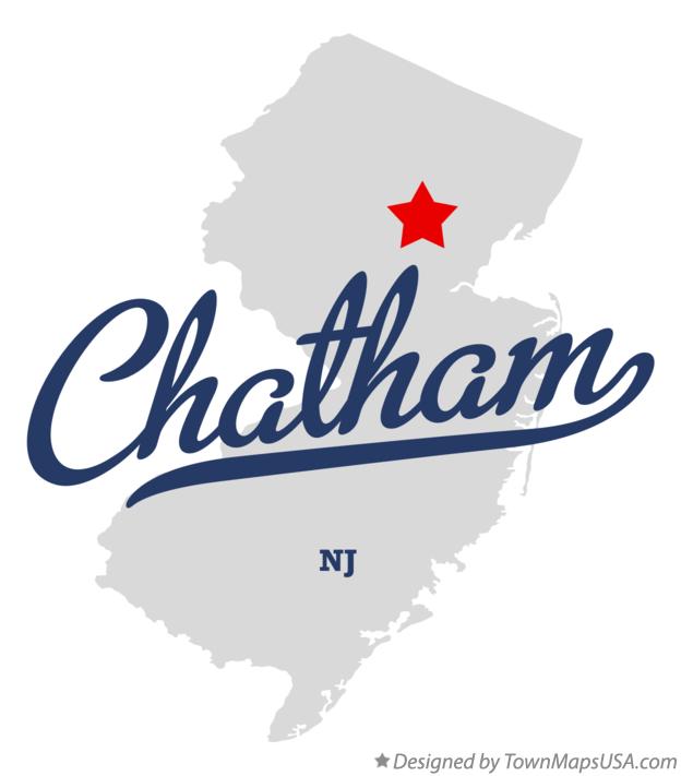 Map of Chatham, NJ, New Jersey