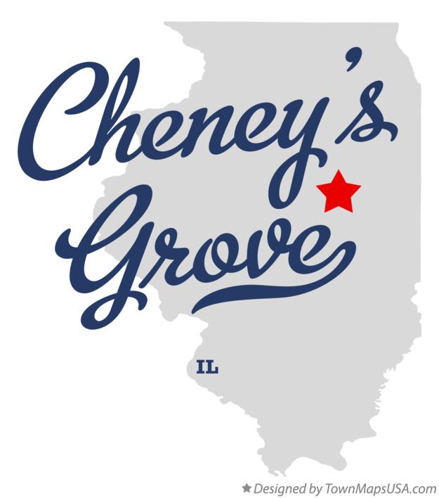 Map of Cheney's Grove, IL, Illinois