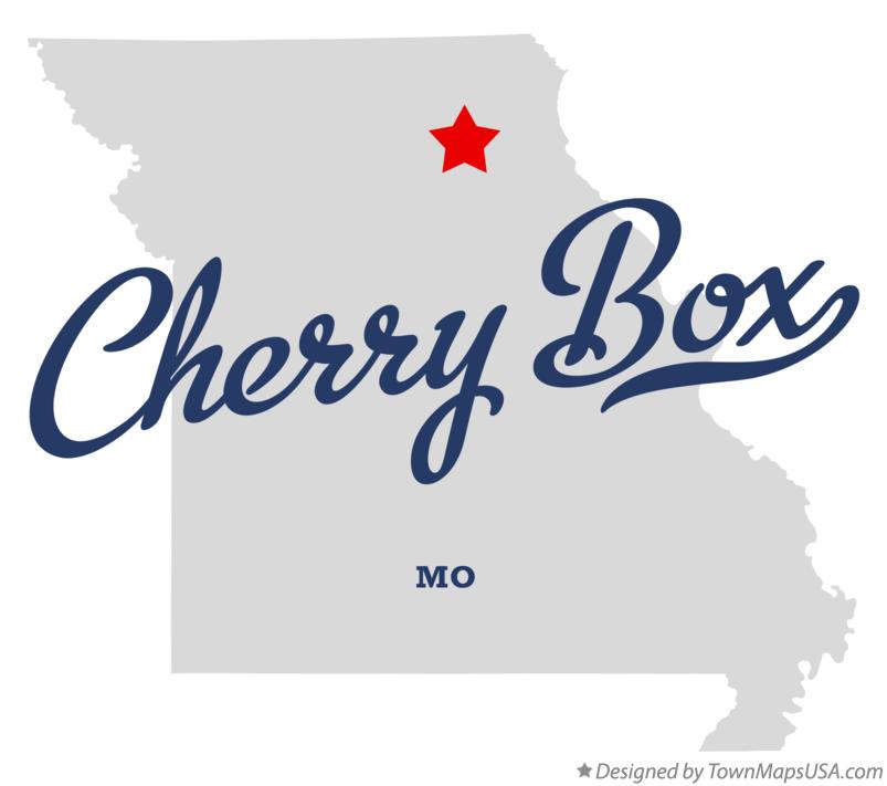 Map of Cherry Box, MO, Missouri