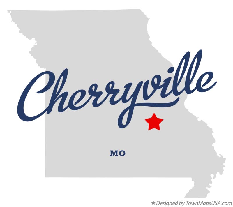 Map of Cherryville, MO, Missouri