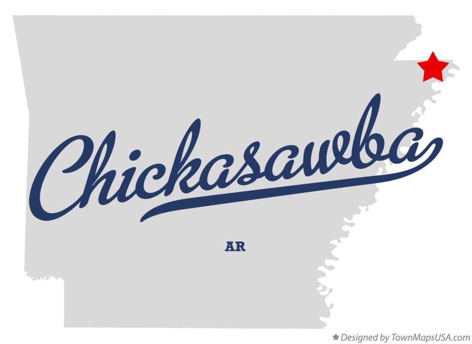 Map of Chickasawba, AR, Arkansas