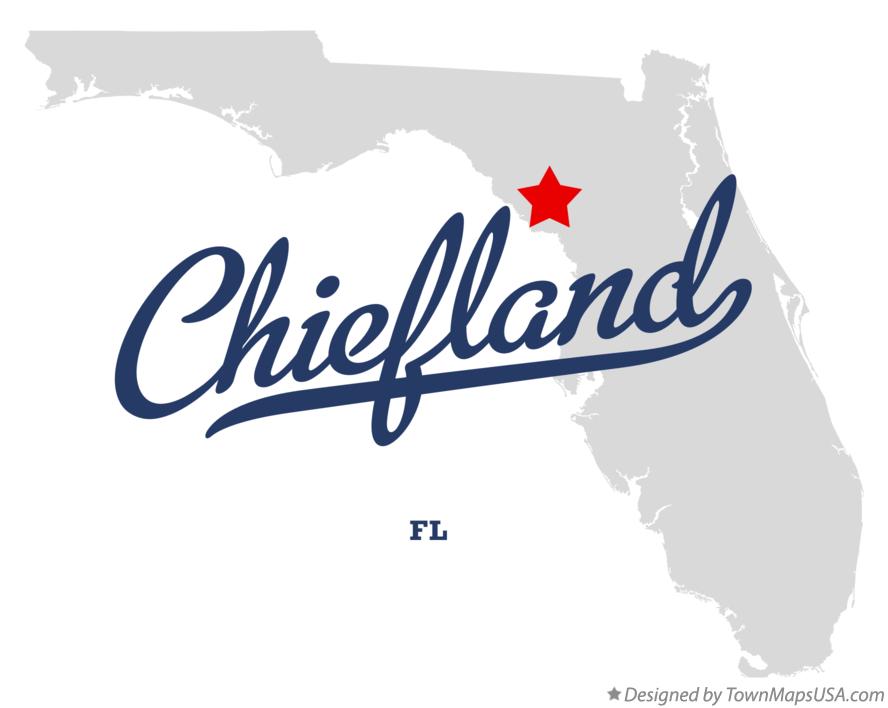 Chiefland Map Of Florida Cities And Towns Map of Chiefland, FL, Florida