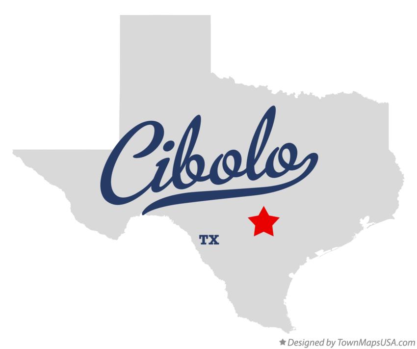 Map of Cibolo, TX, Texas
