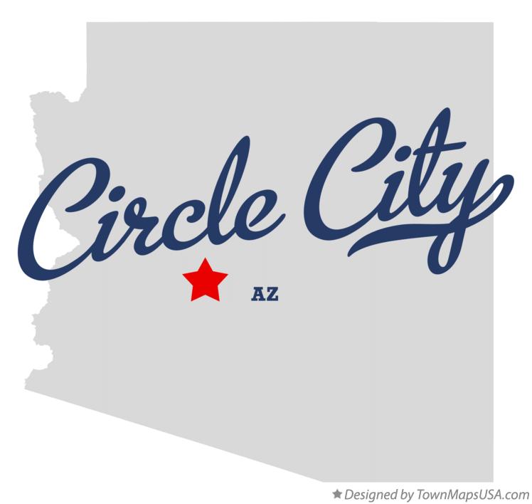 Map of Circle City, AZ, Arizona