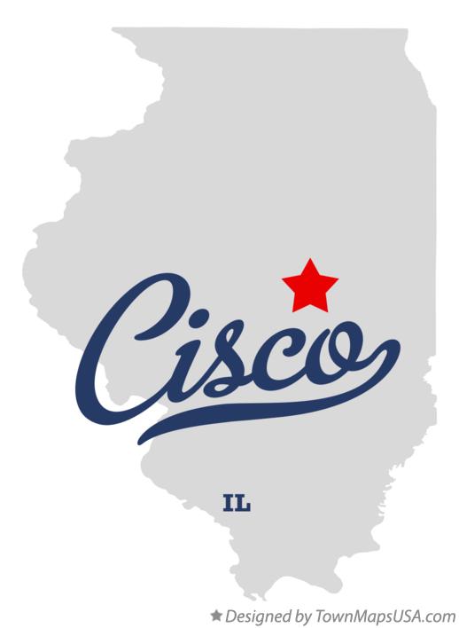 Map of Cisco, IL, Illinois