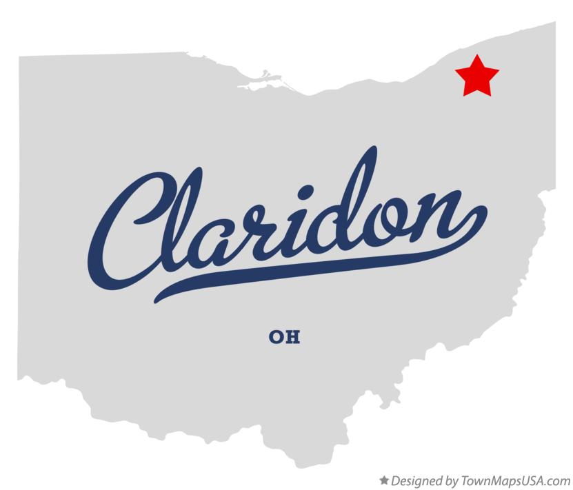 Map of Claridon, Geauga County, OH, Ohio