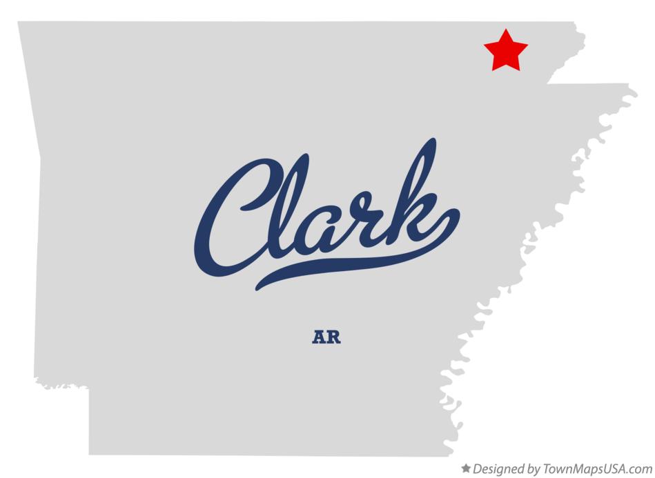 Map of Clark, Clay County, AR, Arkansas