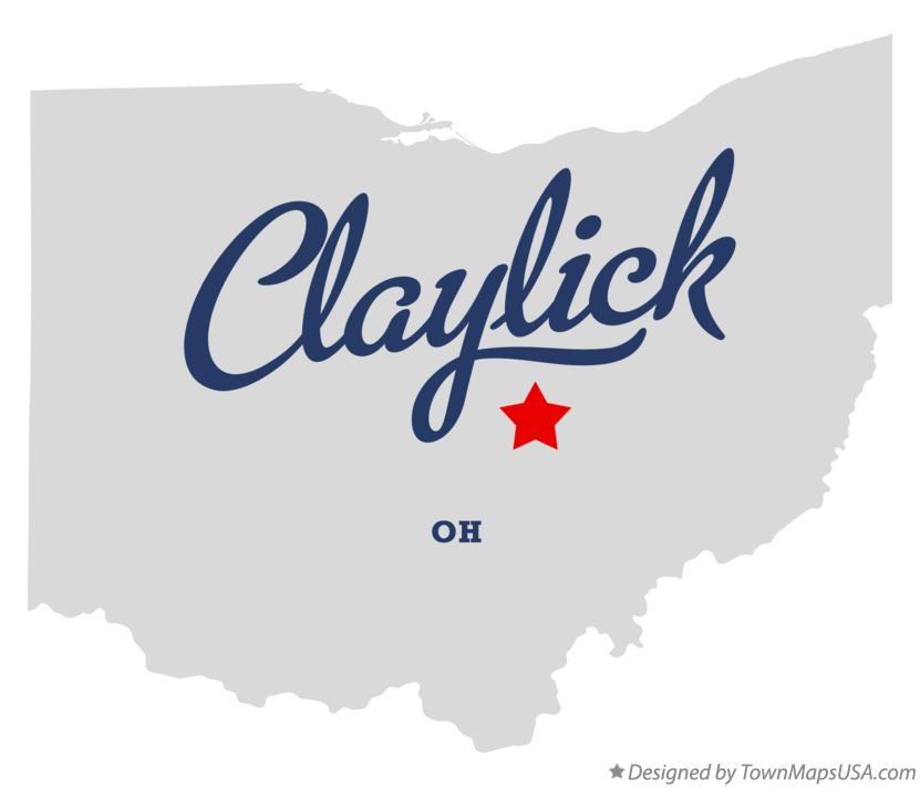 Map of Claylick, OH, Ohio