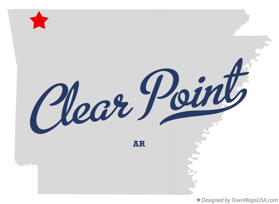 Map of Clear Point, AR, Arkansas