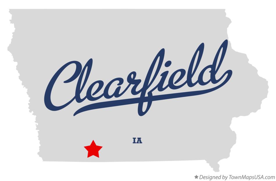 Map of Clearfield, IA, Iowa