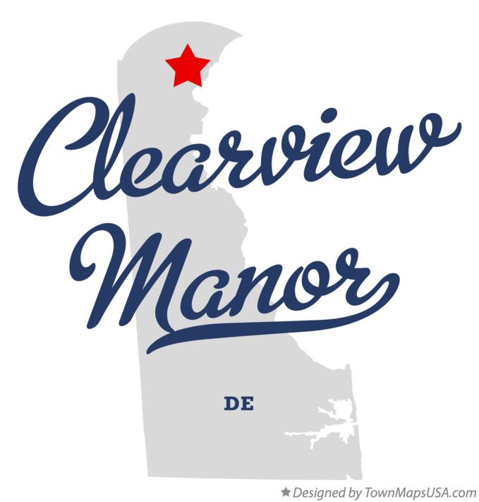 Map of Clearview Manor, DE, Delaware