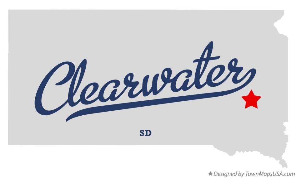Map of Clearwater, SD, South Dakota