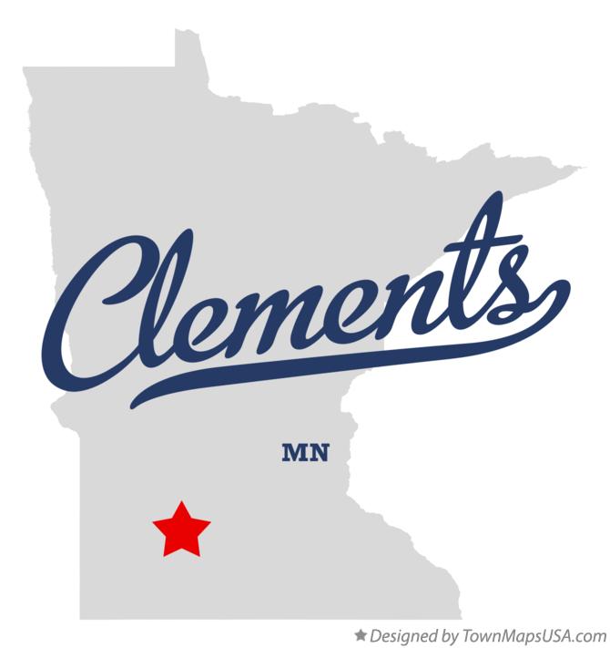 Map of Clements, MN, Minnesota