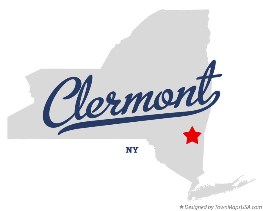Map of Clermont, NY, New York