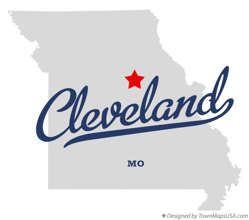 Map of Cleveland, Callaway County, MO, Missouri