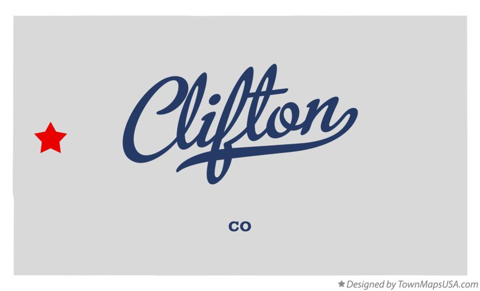 Map of Clifton, CO, Colorado