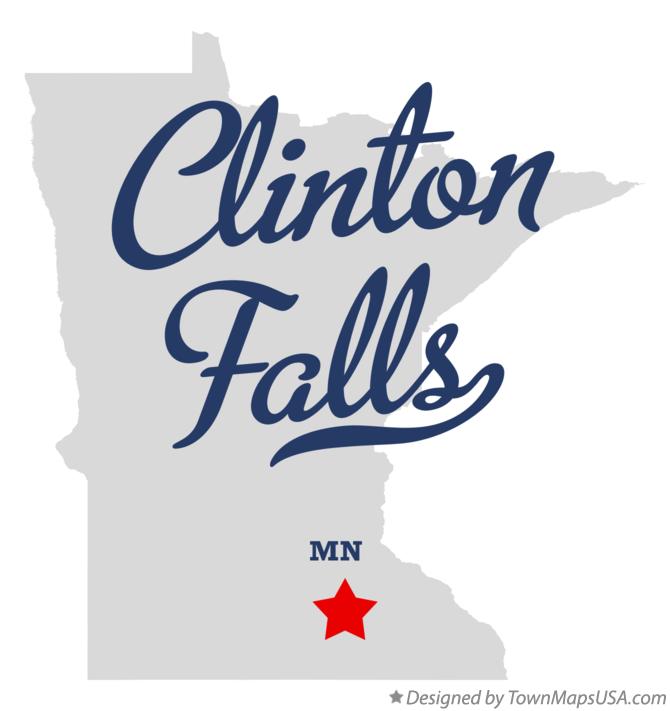 Map of Clinton Falls, MN, Minnesota