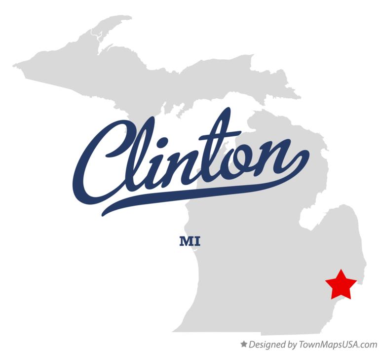 Map of Clinton, County, MI, Michigan