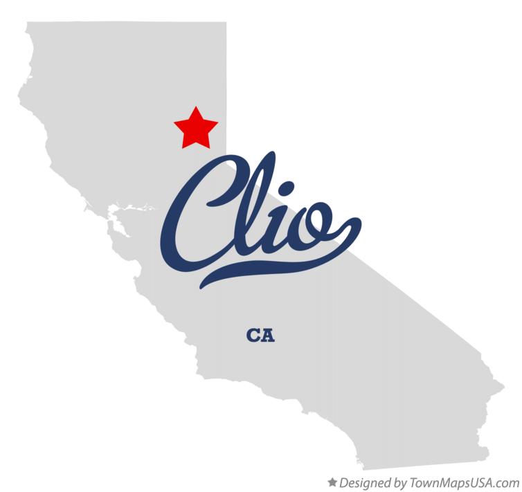 Map of Clio, CA, California