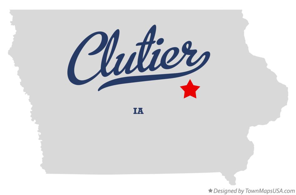 Map of Clutier, IA, Iowa