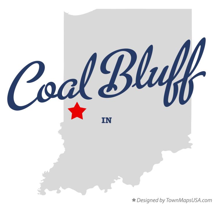 Map of Coal Bluff, IN, Indiana