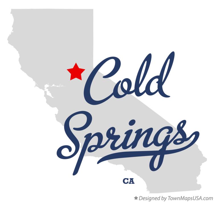 Map of Cold Springs, El Dorado County, CA, California