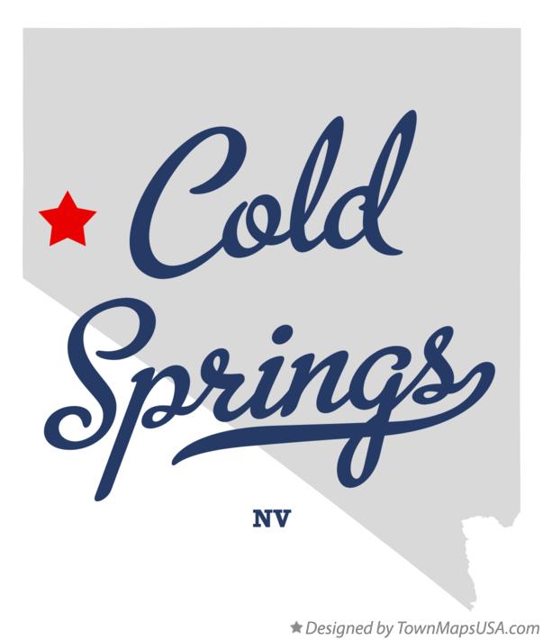 Map of Cold Springs, NV, Nevada