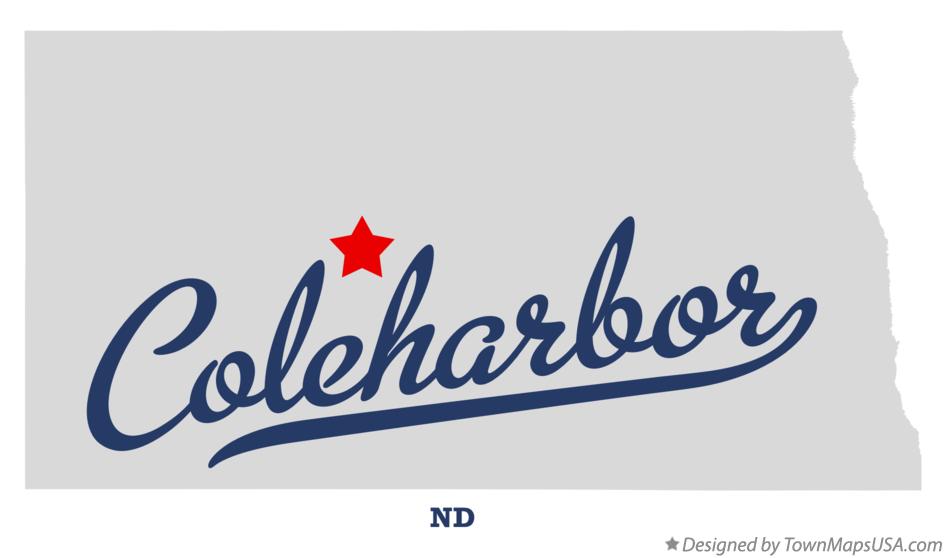 Map of Coleharbor, ND, North Dakota