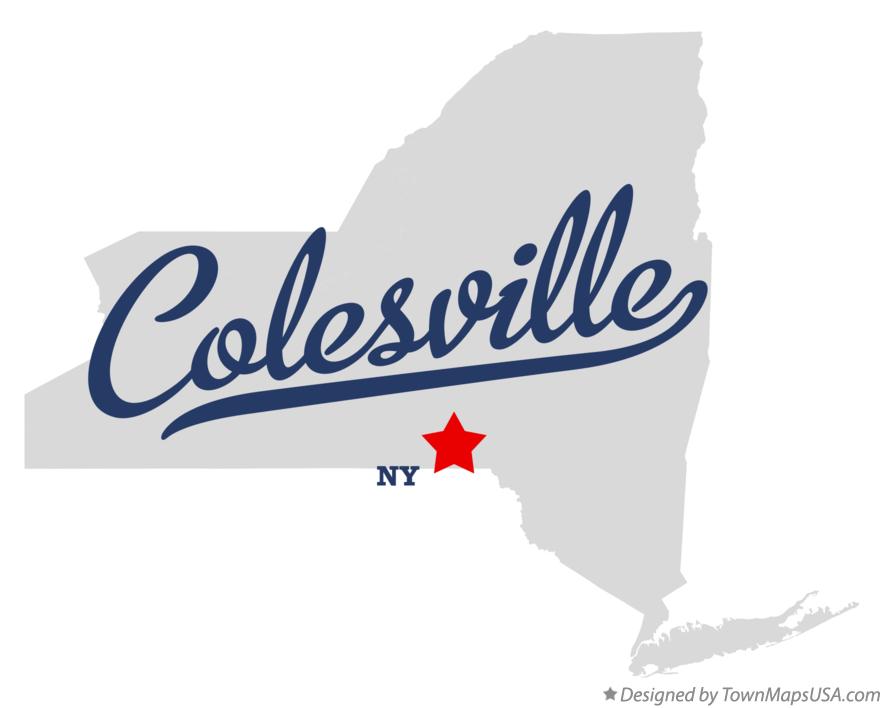 Map of Colesville, NY, New York