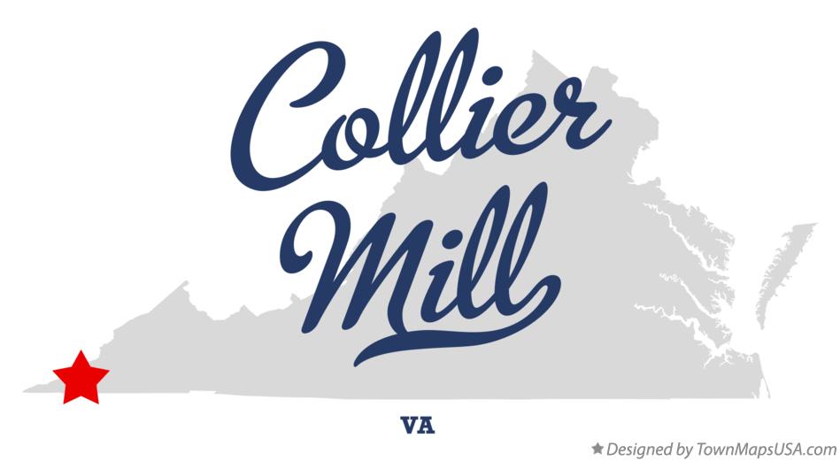 Map of Collier Mill, VA, Virginia