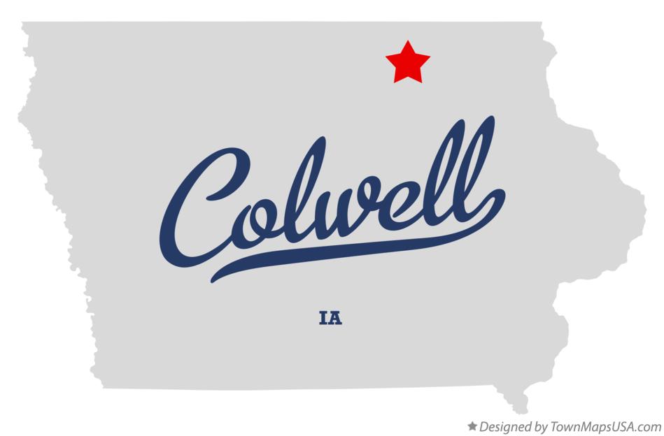 Map of Colwell, IA, Iowa