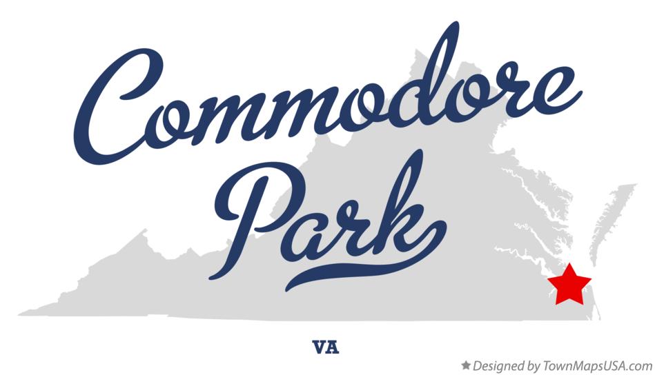 Map of Commodore Park, VA, Virginia