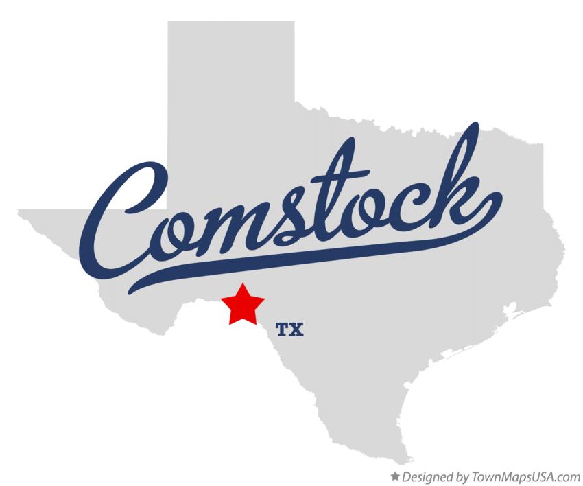 Map of Comstock, TX, Texas