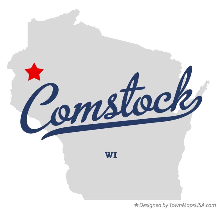 Map of Comstock, WI, Wisconsin