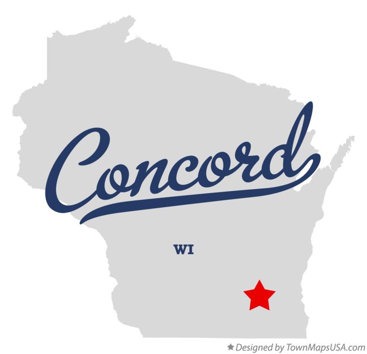 Map of Concord, WI, Wisconsin
