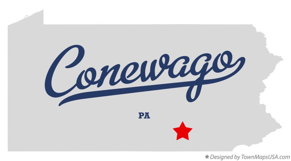 Map of Conewago, PA, Pennsylvania