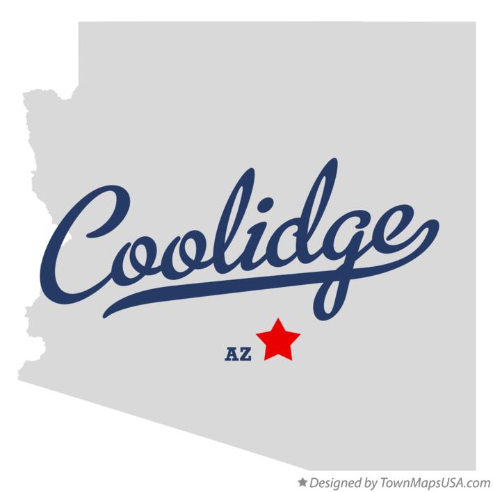 Map of Coolidge, AZ, Arizona