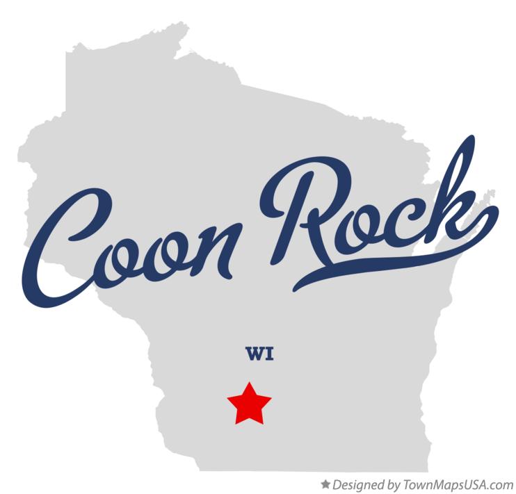 Map of Coon Rock, WI, Wisconsin
