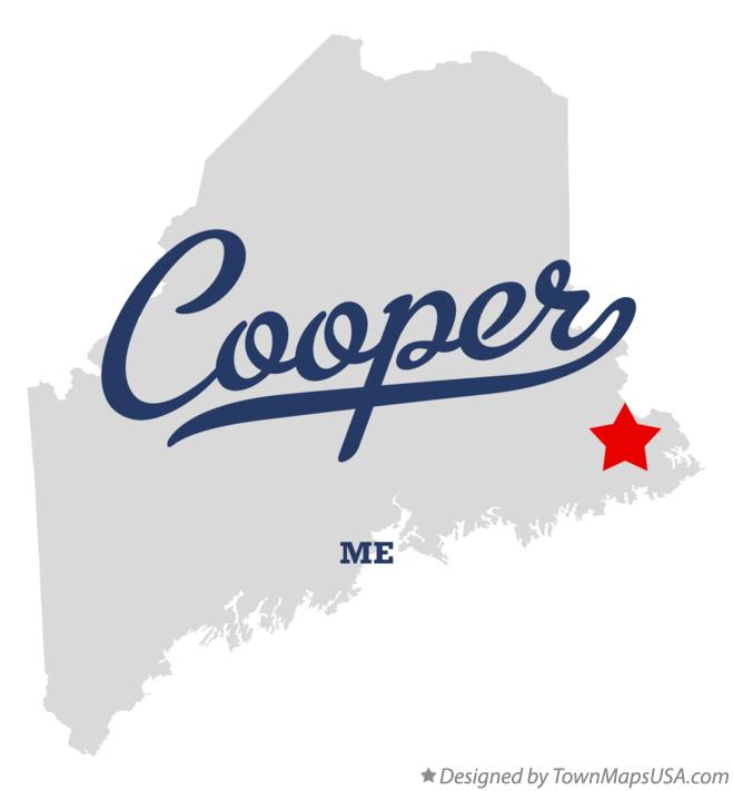 Map of Cooper, ME, Maine