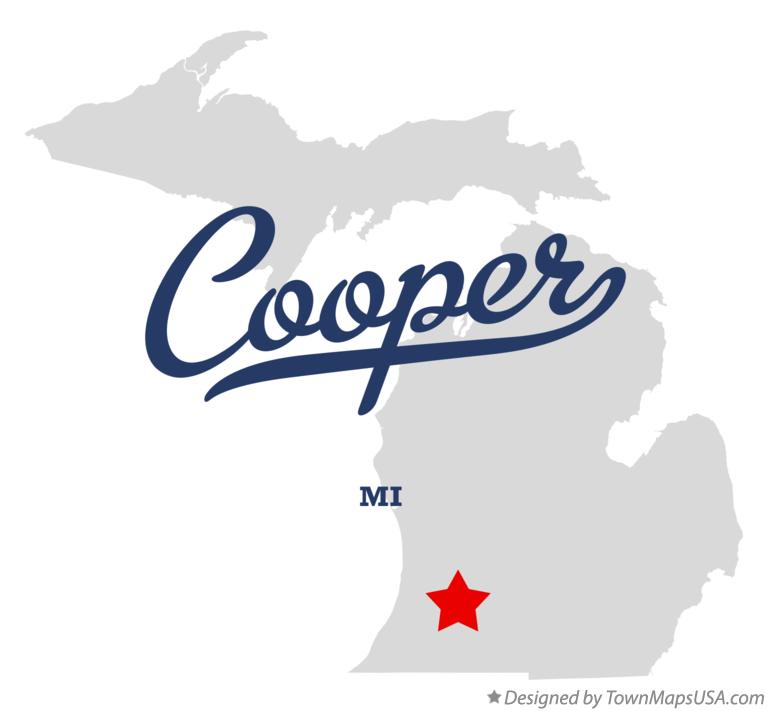 Map of Cooper, MI, Michigan