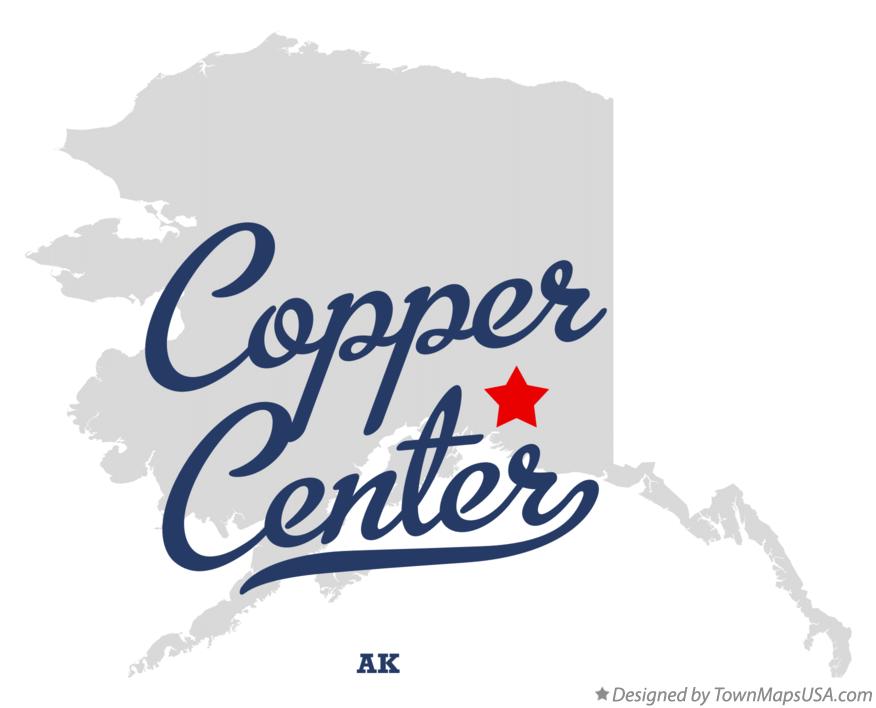 Map of Copper Center, AK, Alaska
